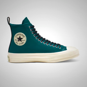 Botas Cuero Converse Chuck 70 Fleece-Forro Hombre Turquesa Oscuro / Negras | 356DWEKBC