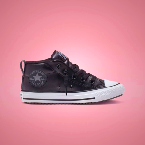 Botas Cuero Converse Chuck Taylor All Star Calle Two-Tone Hiker Niños Obsidian / Verde / Verde Claro