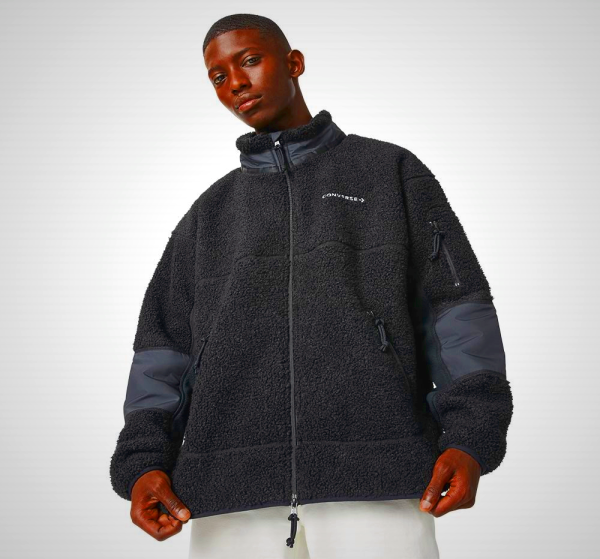 Chaquetas Converse External Full-Zip Hombre Verde Oliva Camuflaje | 129VFBQJT