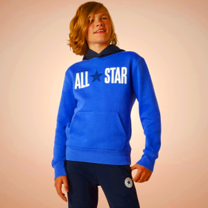 Sudadera Con Capucha Converse Chuck Taylor Patch Foil Niños Rojas | 703TJSBCM