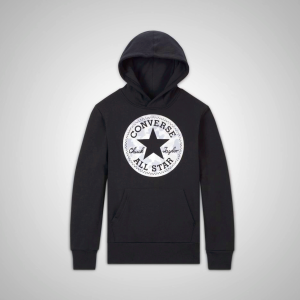 Sudadera Con Capucha Converse Chuck Taylor Patch Foil Niños Negras | 239BKUHPF
