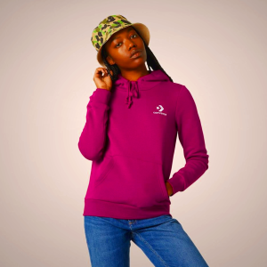 Sudadera Con Capucha Converse Colorblock Shine Pullover Mujer Beige Claro | 018PAFVJB