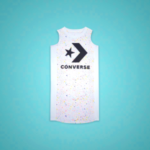 Vestido Converse Splatter Tank Niños Blancas | 341WPBHYT